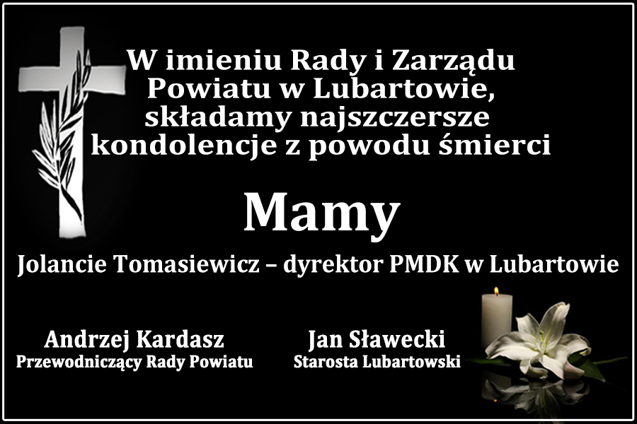 Kondolencje MAMA Tomasiewicz 